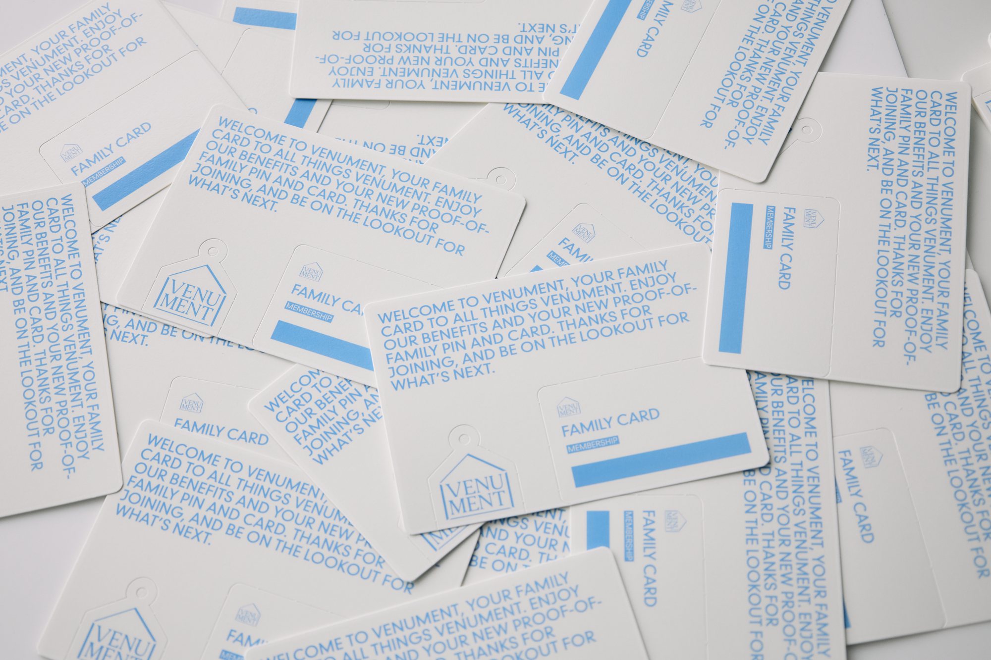 VENUMENT Family Card membership cards — campaign