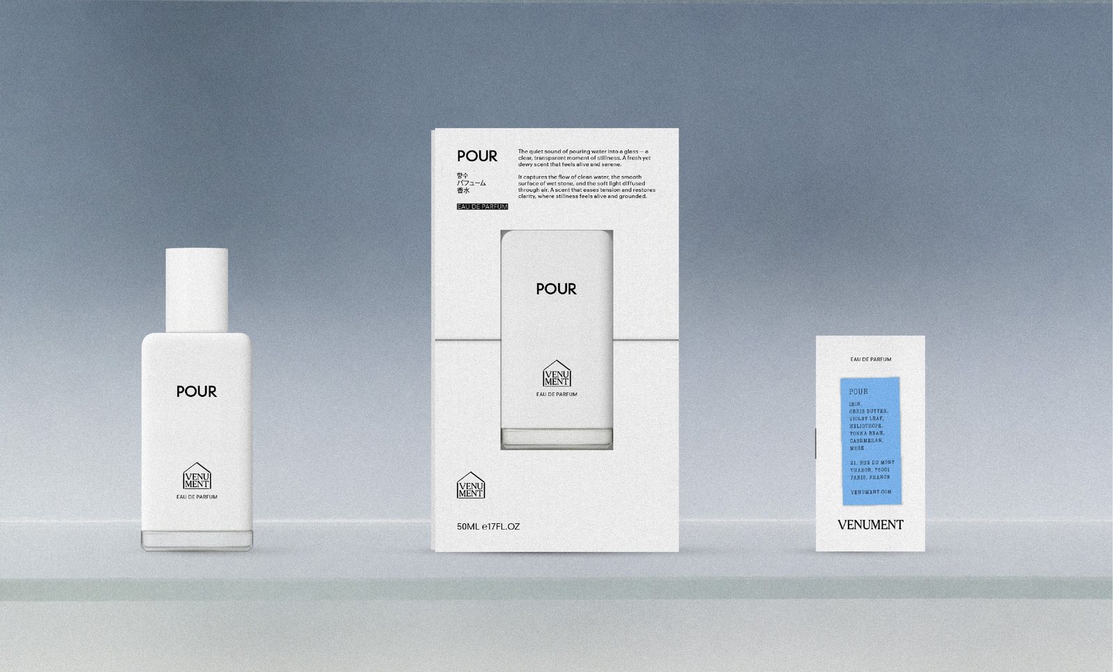 VENUMENT 50ml packaging — window carton and leaflet